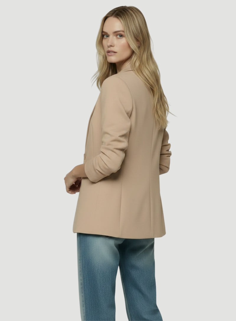 Soft Touch One Button Blazer | Blazers for Women – Majestic Filatures ...