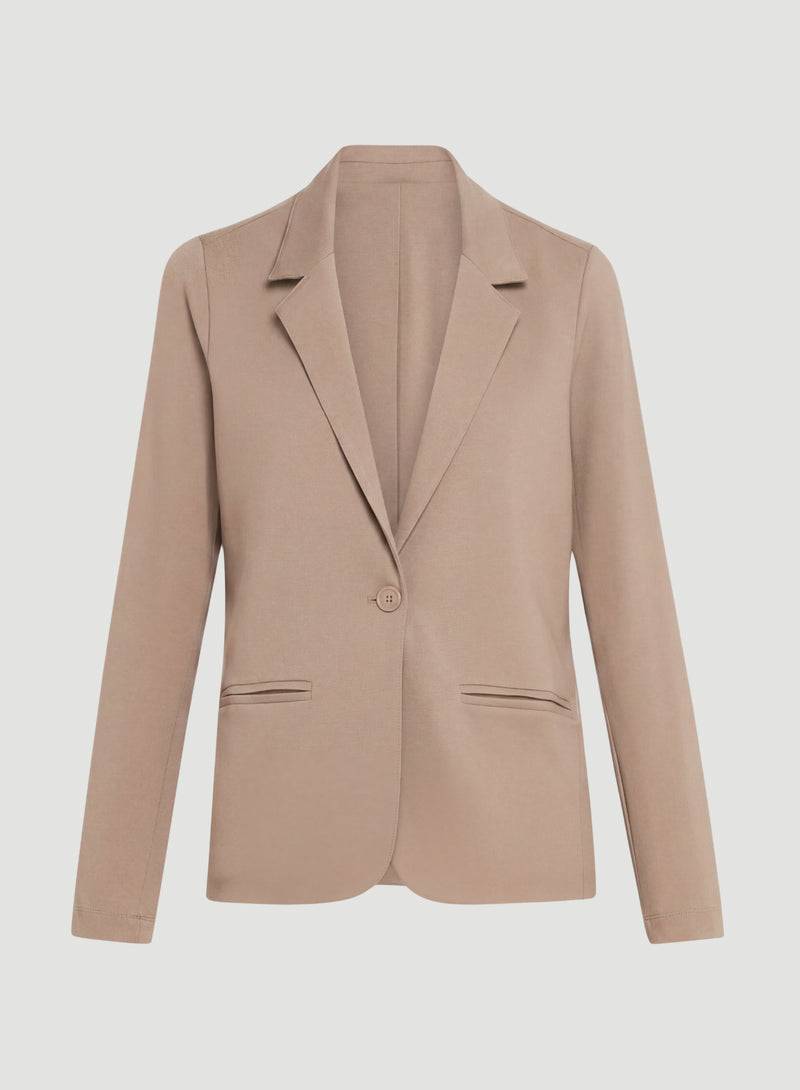Soft Touch One Button Blazer | Blazers for Women – Majestic Filatures ...
