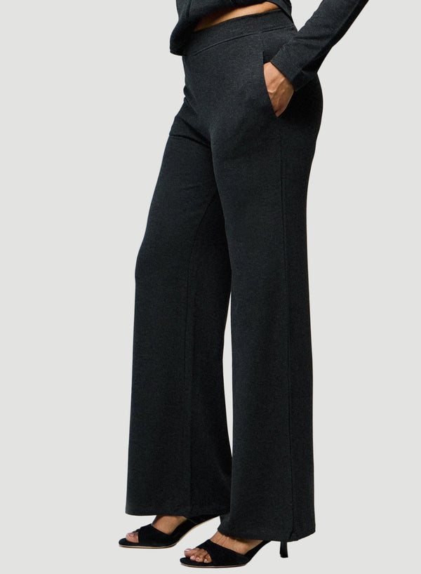 French Terry Wide Leg Pant - BOTTOMS - Majestic Filatures North America