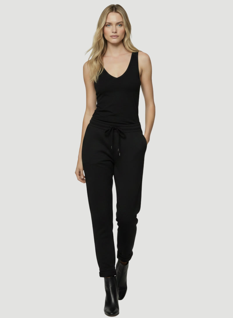 French Terry Drawstring Pant With Cuff
