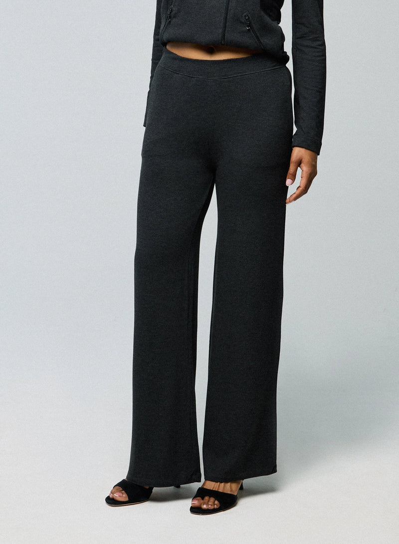 French Terry Wide Leg Pant - BOTTOMS - Majestic Filatures North America