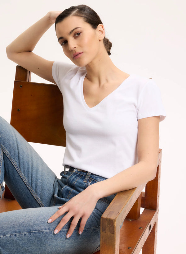 Soft Touch Short Sleeve V-Neck T-Shirt