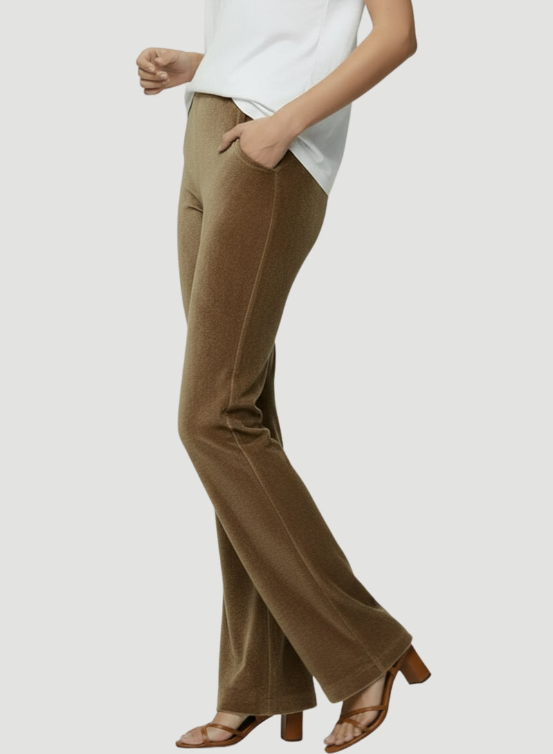 Velour Wide Leg Pant | Wide Leg Pants for Women – Majestic