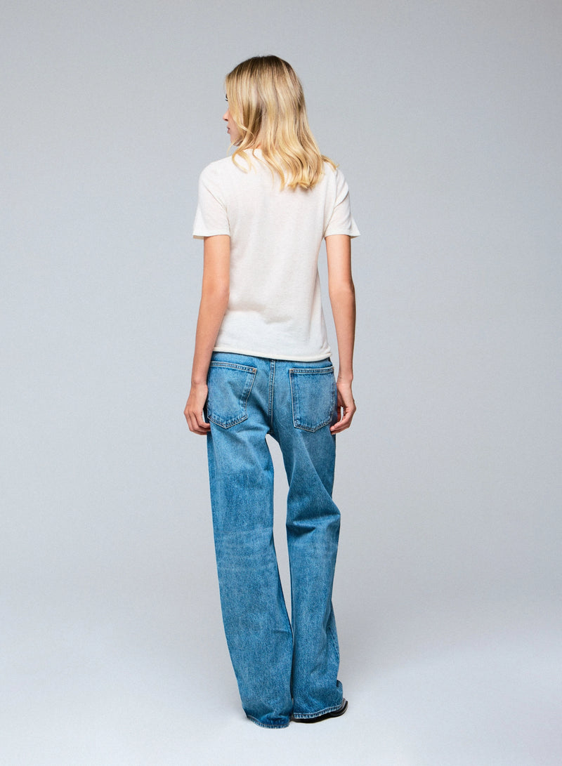 100% Machine Washable Cashmere Short Sleeve Crewneck T-Shirt - CREW S/S - Majestic Filatures North America
