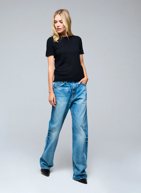 100% Machine Washable Cashmere Short Sleeve Crewneck T-Shirt - CREW S/S - Majestic Filatures North America
