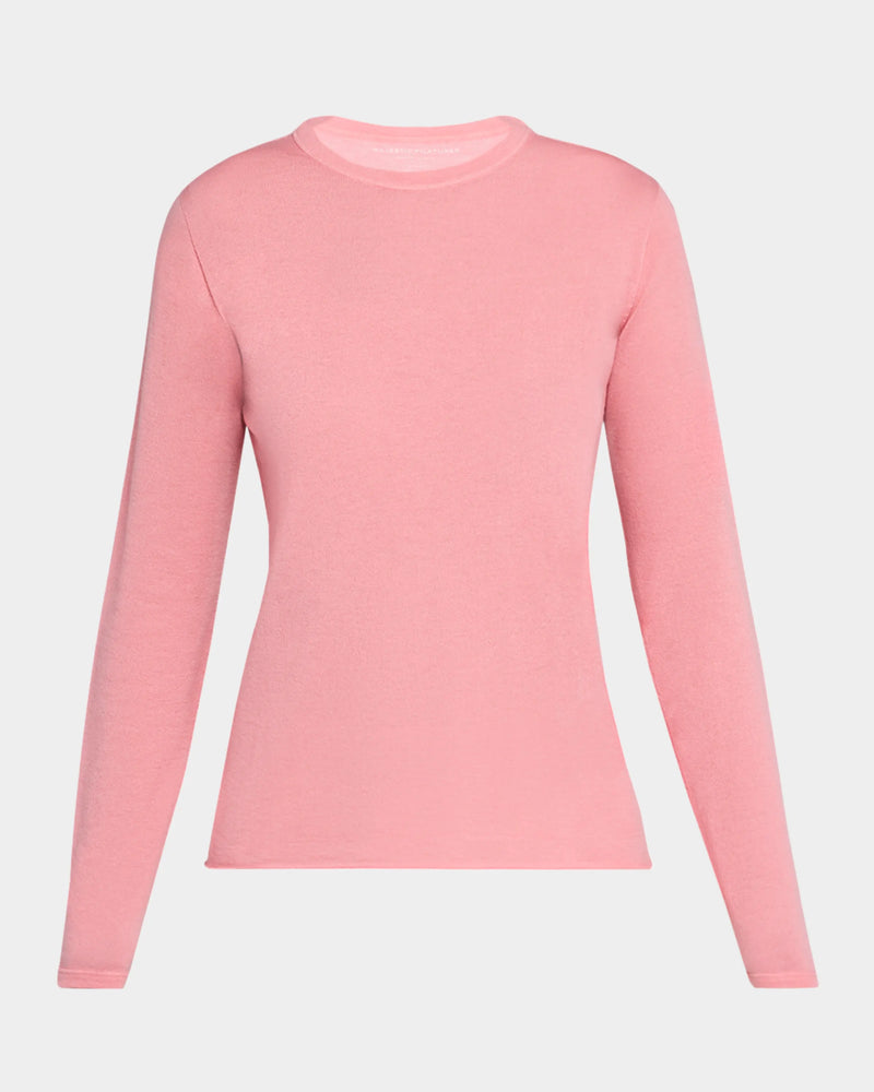 100% Machine Washable Cashmere Long Sleeve Crewneck T-Shirt - CREW L/S - Majestic Filatures North America