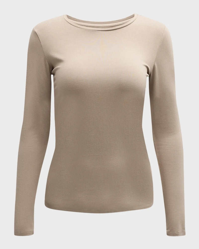 Ultra Sculpting Jersey Long Sleeve Crewneck