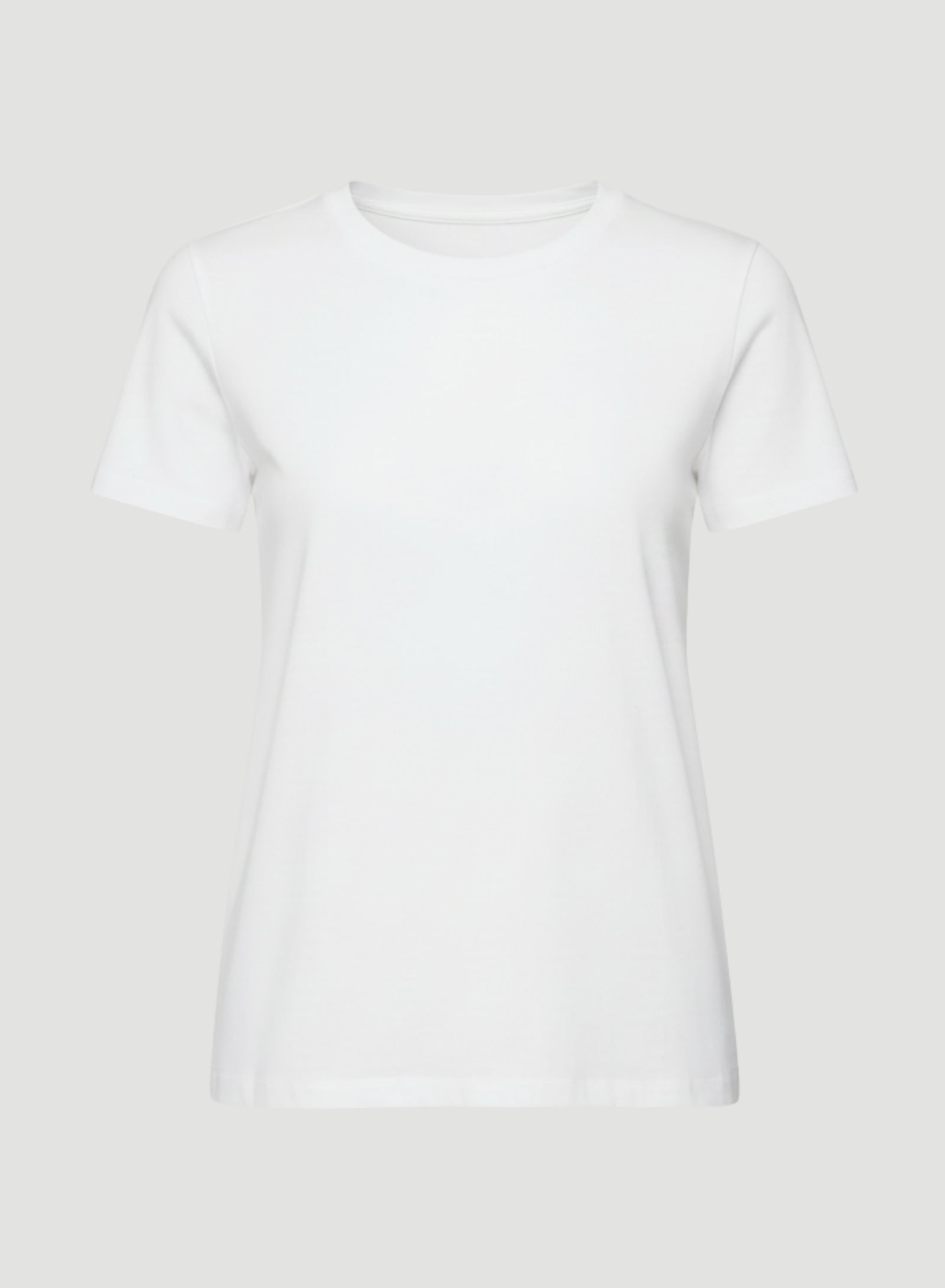 Cotton Silk Touch Short Sleeve Semi Relaxed Crewneck T Shirt for
