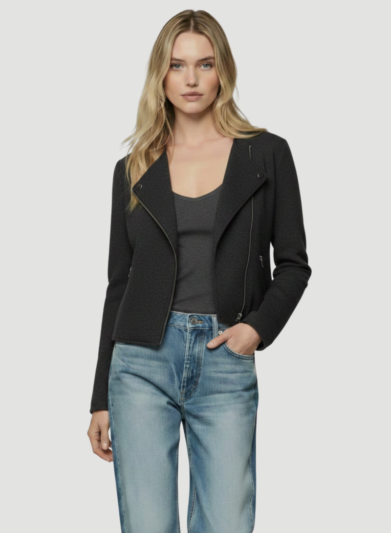 Luxury French Terry Moto Jacket | Jackets for Women – Majestic