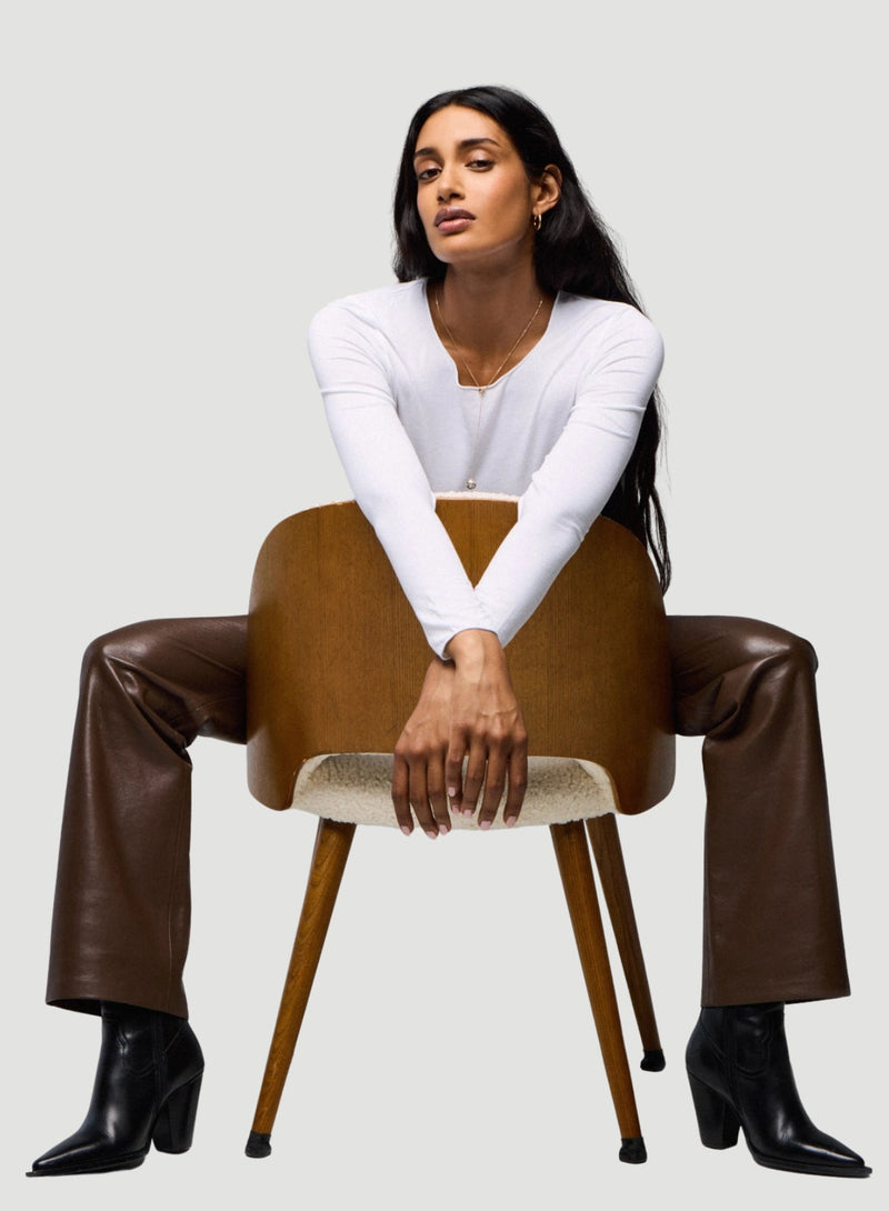 Soft Touch Long Sleeve Merrow Edge Boatneck T-Shirt